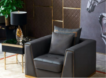 Designer Living room Furnishings Armchair Single Seater Upholstery Sofa Couch TV new